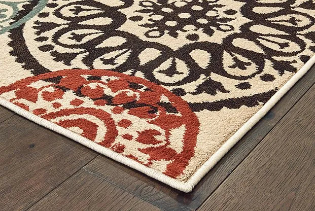 Laurel 2733H Beige/Multi Rug - Rug & Home