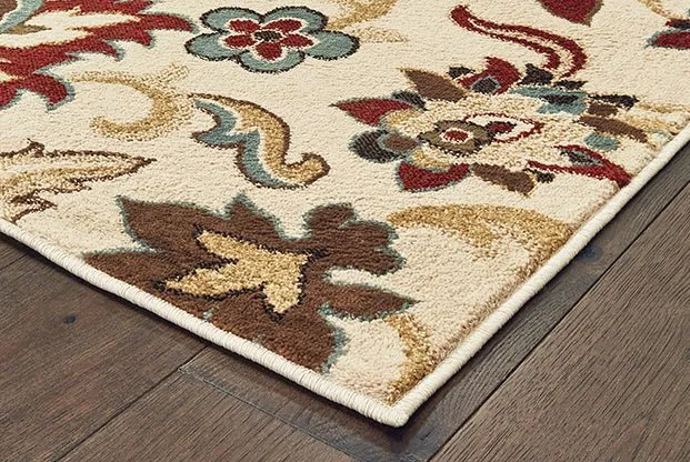 Laurel 3357M Ivory/Multi Rug - Rug & Home