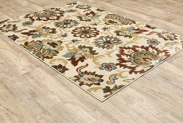 Laurel 3357M Ivory/Multi Rug - Rug & Home