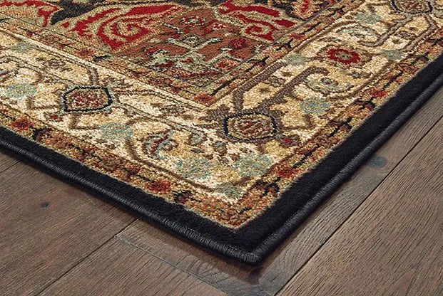 Laurel 5100C Black/Multi Rug - Rug & Home