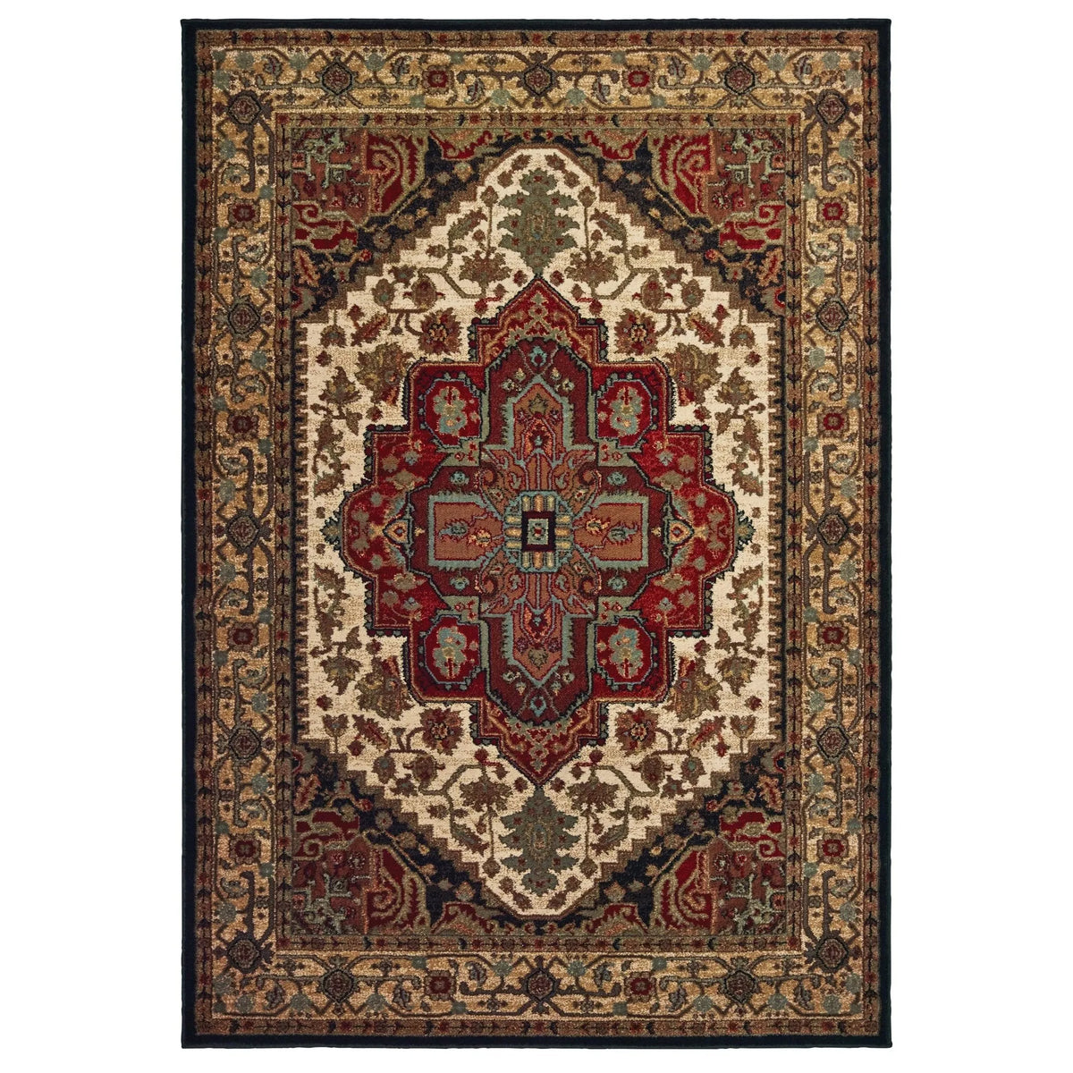 Laurel 5100C Black/Multi Rug - Rug & Home