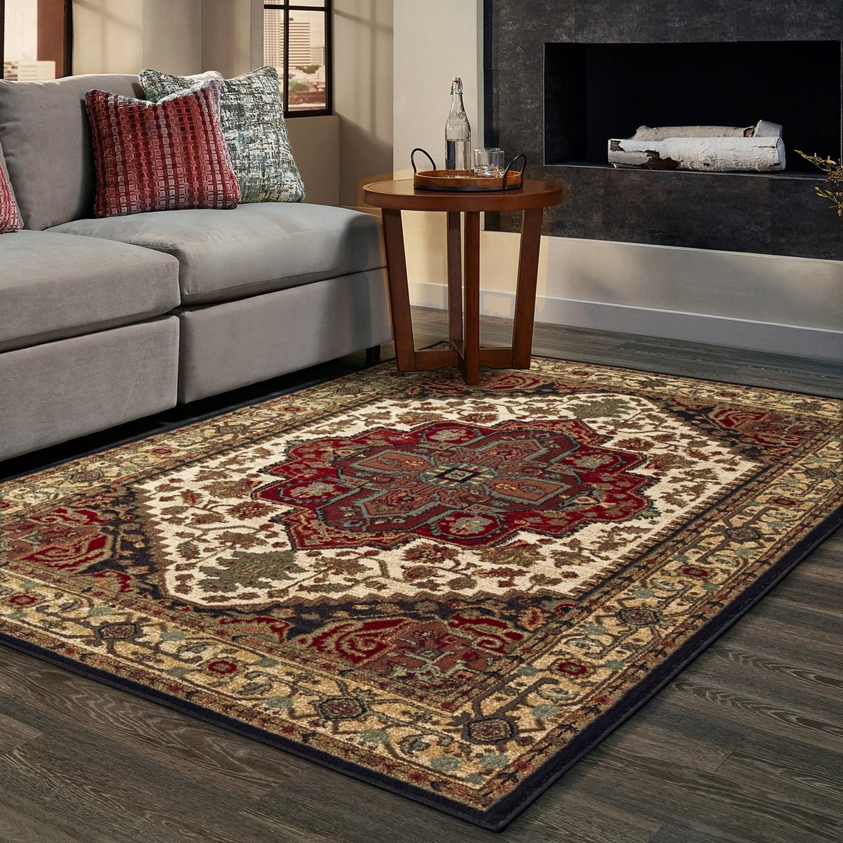 Laurel 5100C Black/Multi Rug - Rug & Home