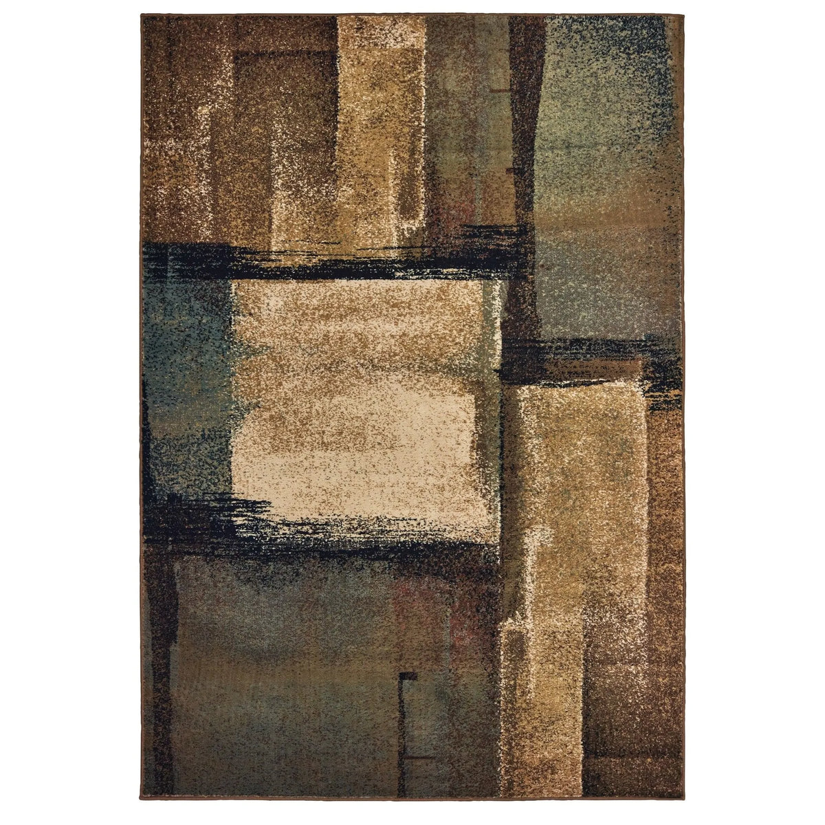 Laurel 6241A Brown/Blue Rug - Rug & Home