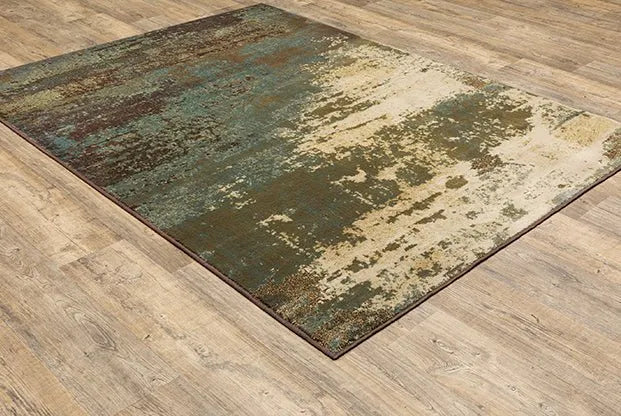 Laurel 6365G Brown/Blue Rug - Rug & Home