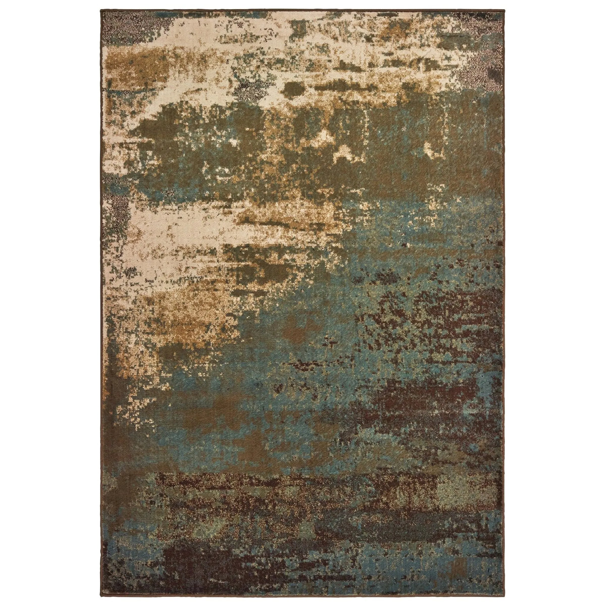 Laurel 6365G Brown/Blue Rug - Rug & Home