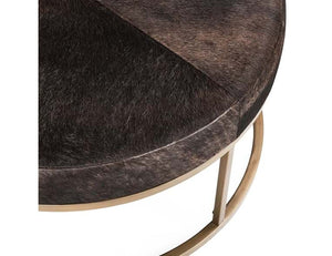 Laurie 36" Coffee Table Brown Hide - Rug & Home