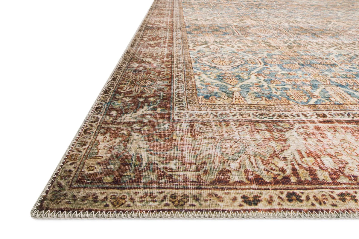 Layla LAY-04 Ocean/Rust Rug - Rug & Home