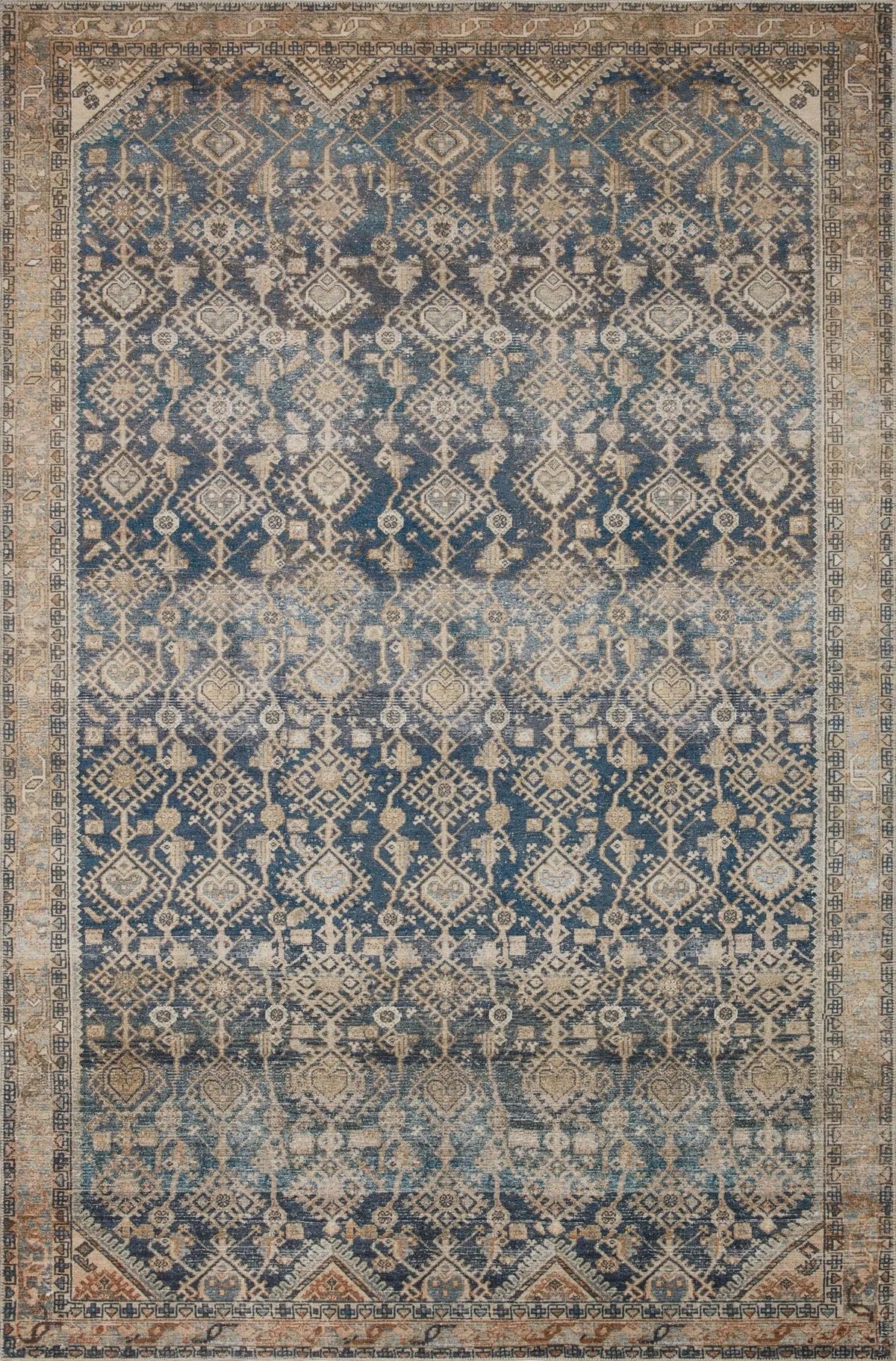 Lenna By Magnolia Home Lea-01 Indigo/Natural Rug - Rug & Home