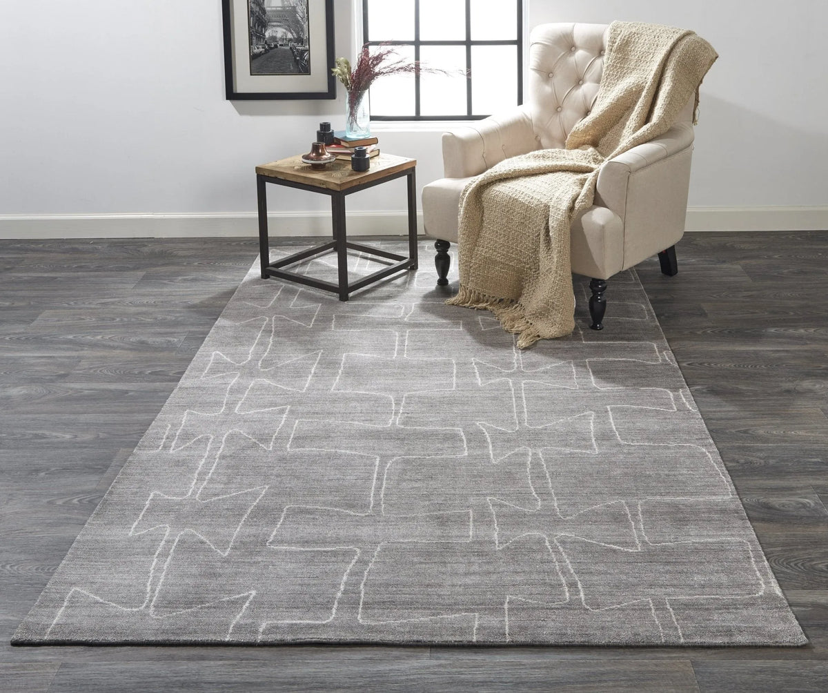 Lennox 8697F Gray/Ivory Rug - Rug & Home