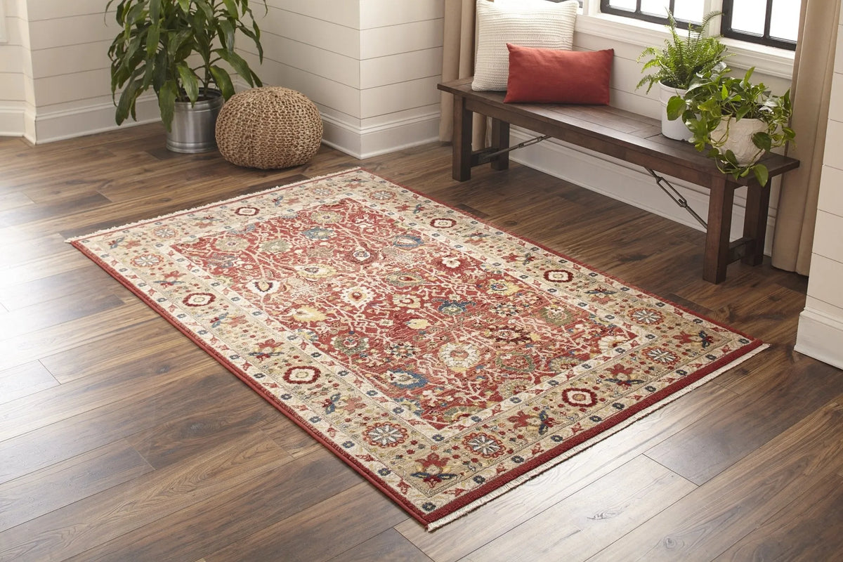 Lenox LE-04 Red Rug - Rug & Home