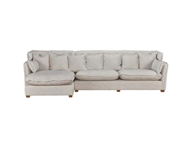 Leona Sectional Beige - Rug & Home