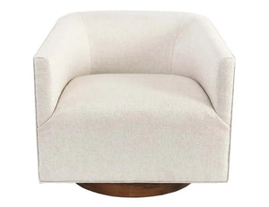 Leonard Swivel Accent Chair Beige - Rug & Home