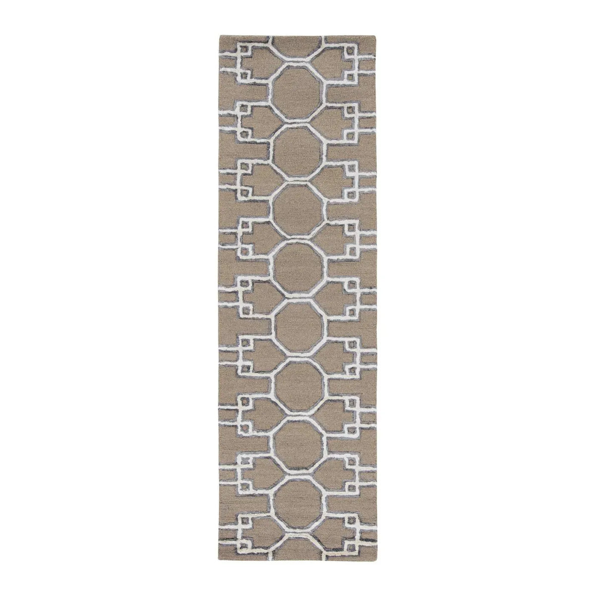 Libby Langdon Upton 4305 Asian Trellis Mocha/Ink Rug