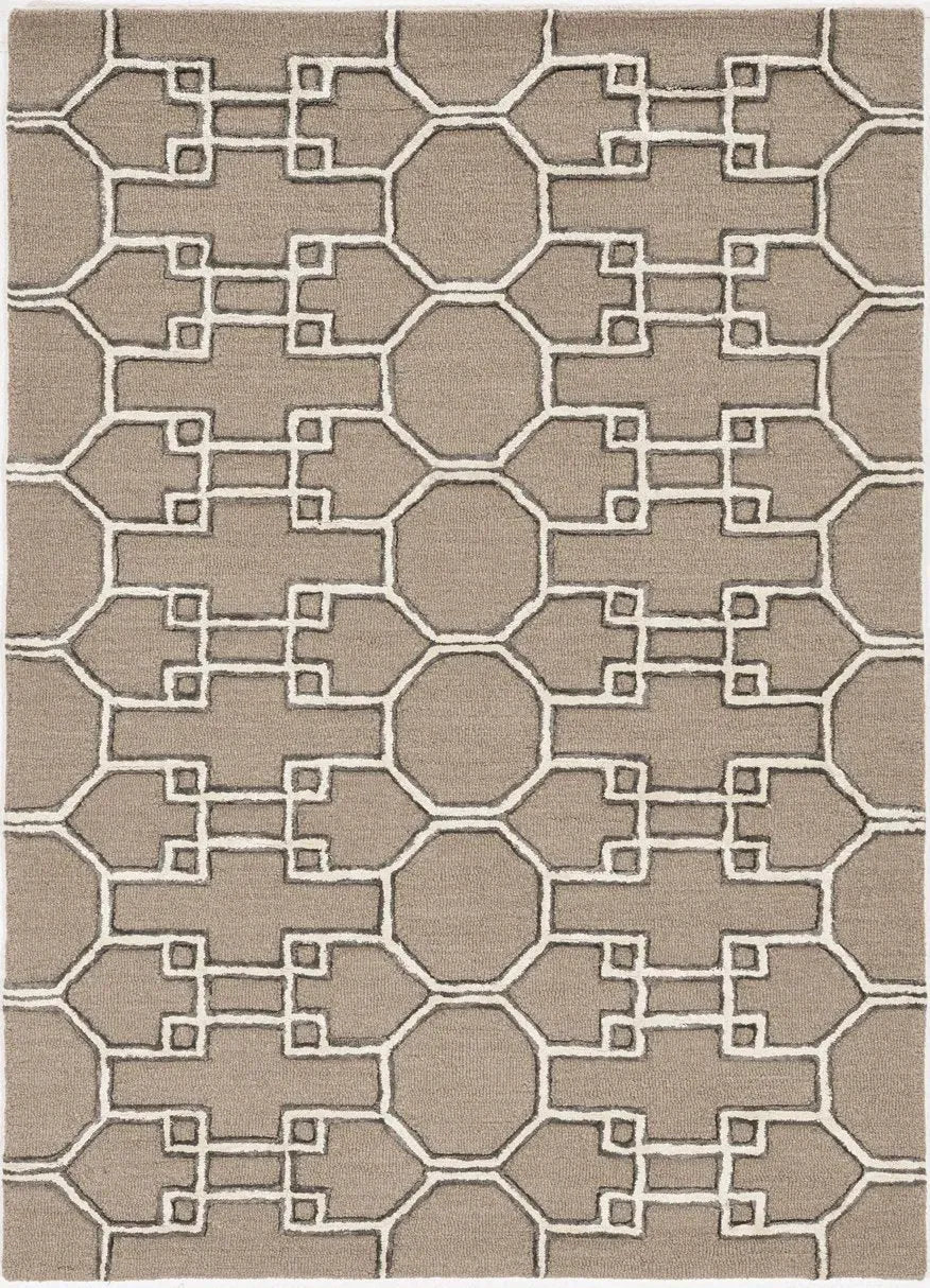 Libby Langdon Upton 4305 Asian Trellis Mocha/Ink Rug