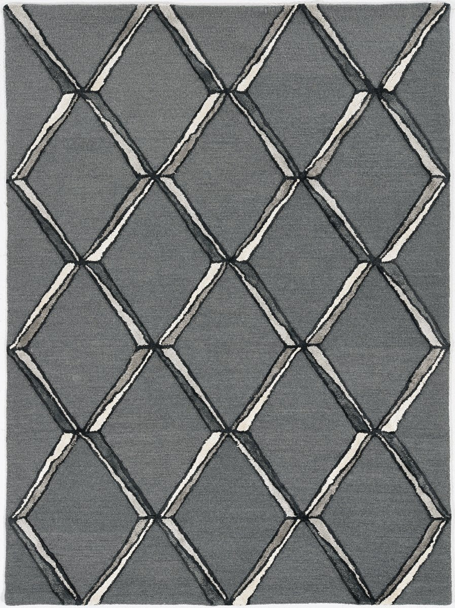Libby Langdon Upton 4308 Mod Scape Charcoal/Silver Rug - Rug & Home