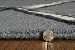 Libby Langdon Upton 4308 Mod Scape Charcoal/Silver Rug - Rug & Home
