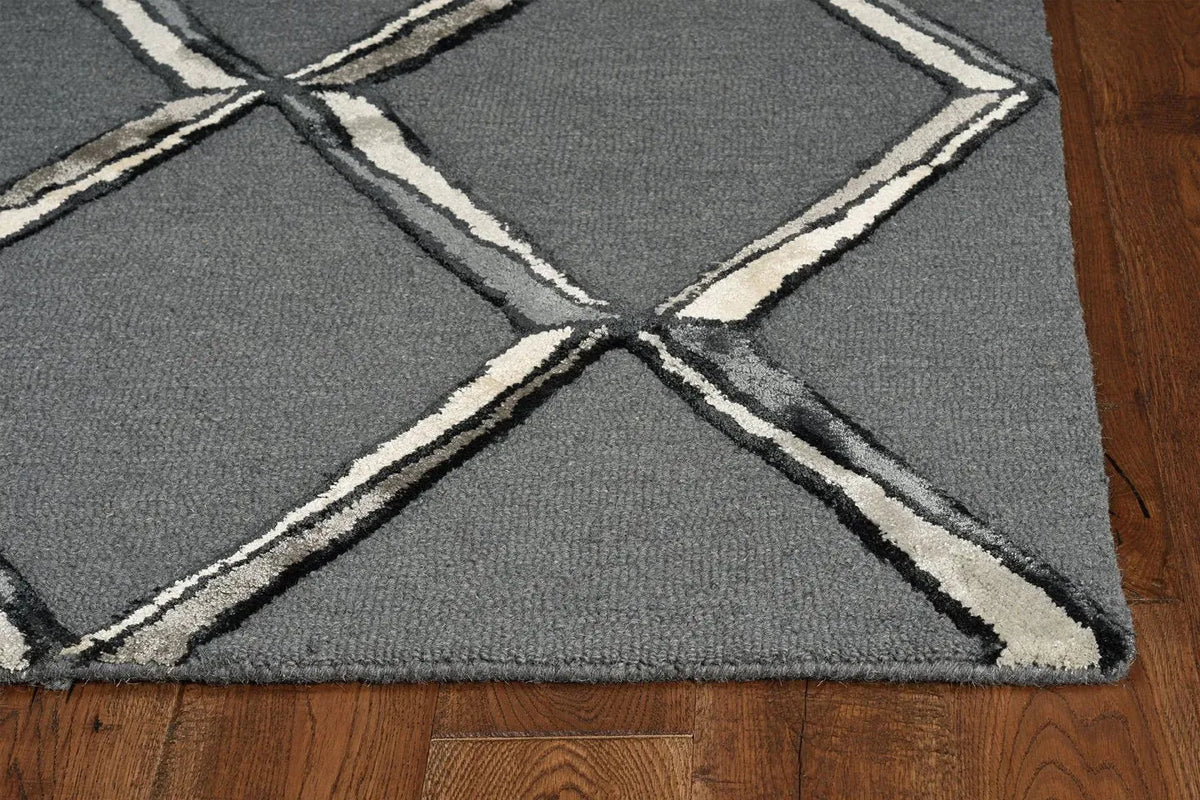 Libby Langdon Upton 4308 Mod Scape Charcoal/Silver Rug