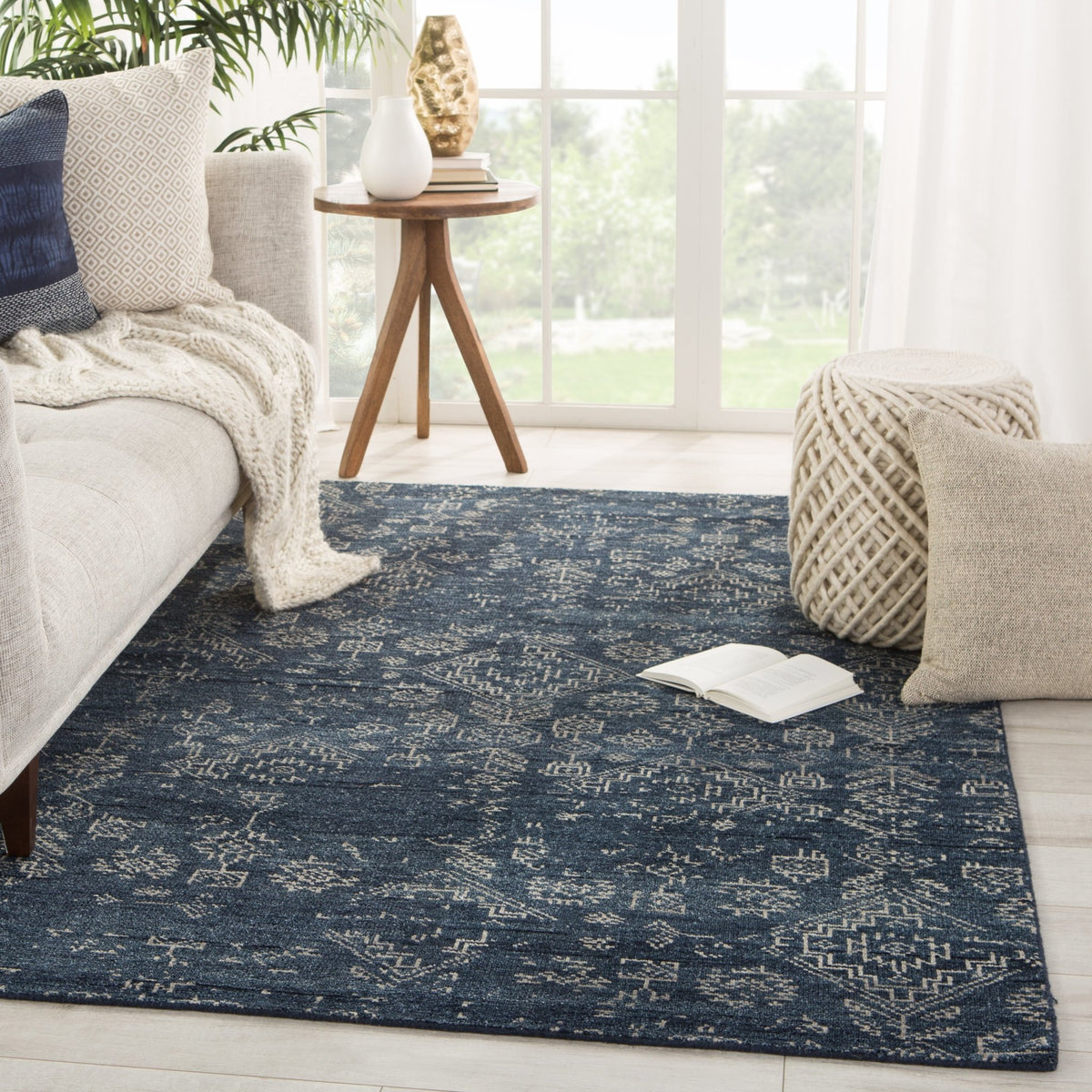 Liberty Lib10 Azuma Dark Blue/Light Gray Rug - Rug & Home