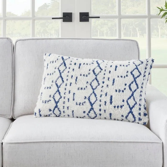 Lifestyle AA019 Blue Ink Pillow - Rug & Home