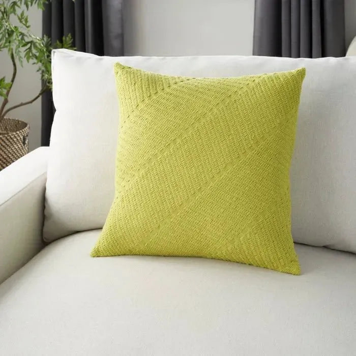 Lime throw online pillows