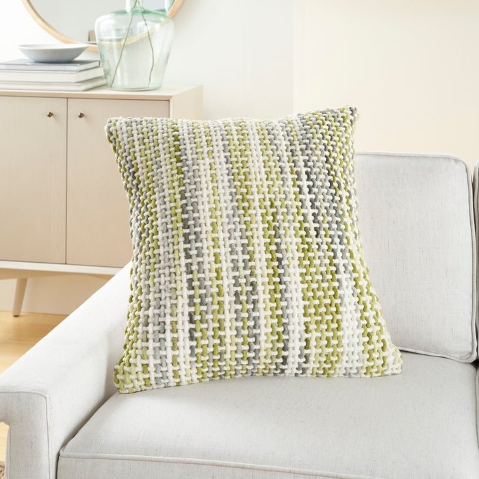 Lifestyle DC059 Green/Grey Pillow - Rug & Home