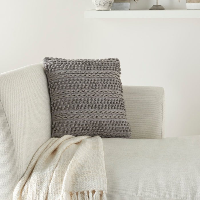 Lifestyle GC102 Light Grey Pillow - Rug & Home