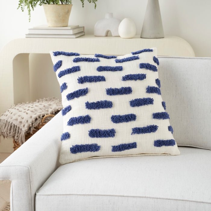 Lifestyle GC576 Blue Ink Pillow - Rug & Home