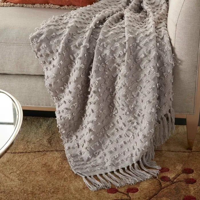 Lifestyle GT037 Khaki Throw Blanket - Rug & Home