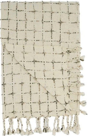 Lifestyle GT119 Natural Throw Blanket - Rug & Home