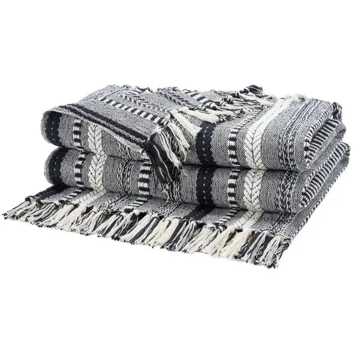 Lifestyle RJ204 Black Throw Blanket