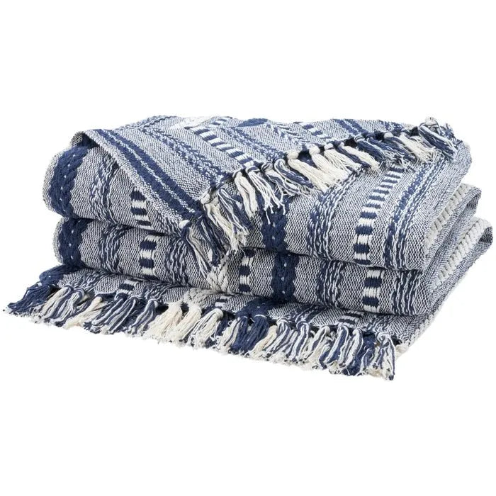 Lifestyle RJ204 Navy Throw Blanket - Rug & Home