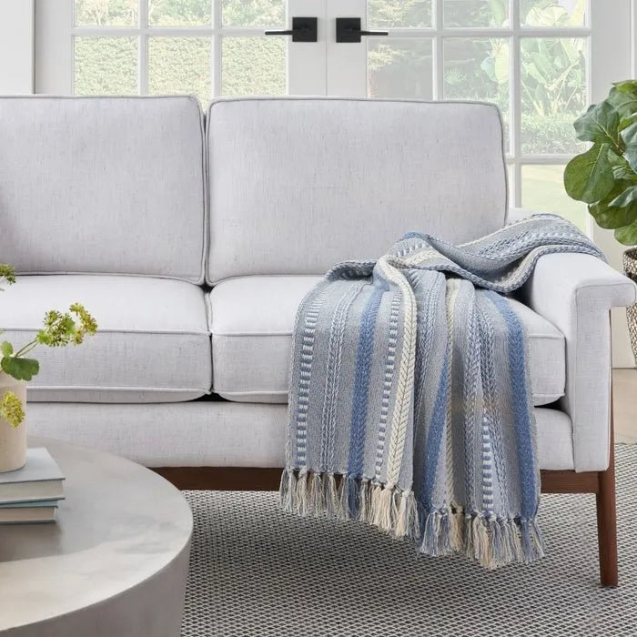 Lifestyle RJ204 Ocean Throw Blanket - Rug & Home