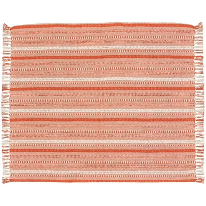 Lifestyle RJ204 Orange Throw Blanket - Rug & Home