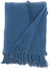 Lifestyle SH018 Blue Throw Blanket - Rug & Home