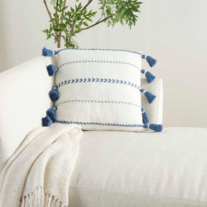 Lifestyle SH037 Blue Pillow - Rug & Home