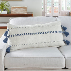 Lifestyle SH037 Blue Pillow - Rug & Home