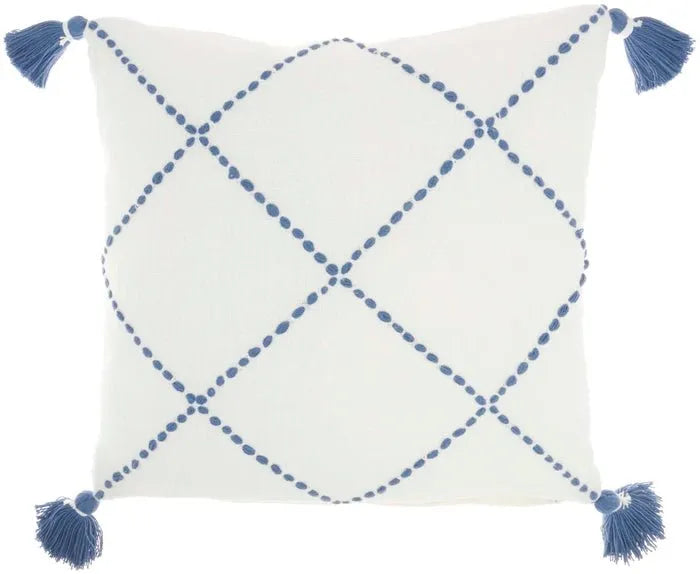 Lifestyle SH038 Blue Pillow - Rug & Home