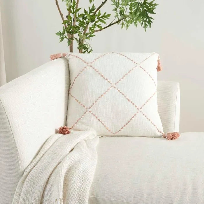 Lifestyle SH038 Blush Pillow - Rug & Home