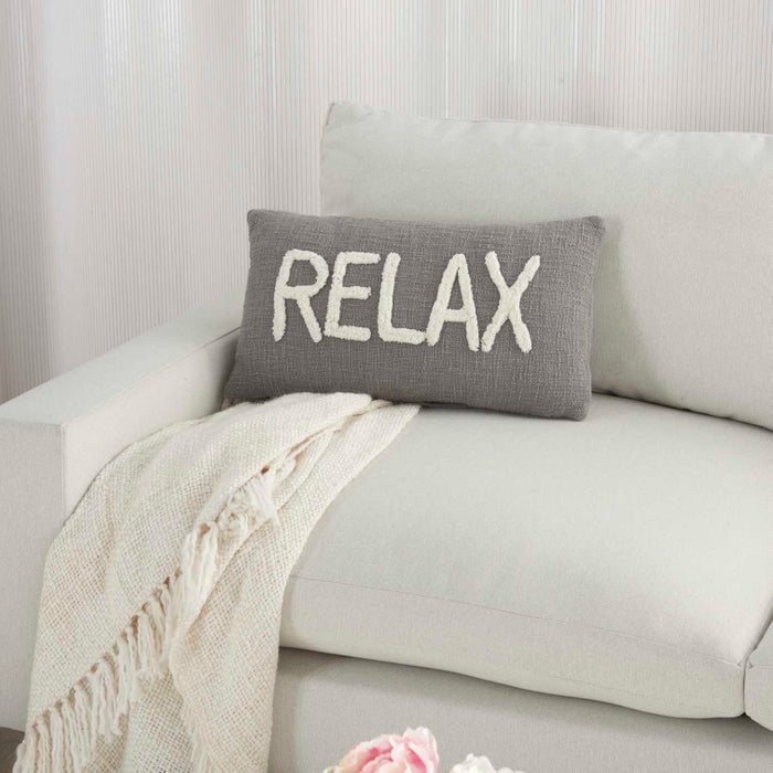 Lifestyle SH041 Grey Pillow - Rug & Home
