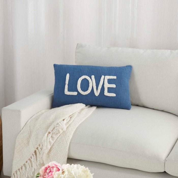 Lifestyle SH042 Blue Pillow - Rug & Home