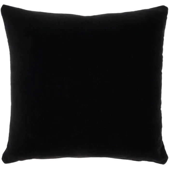 Lifestyle SS900 Black Cotton Velvet Pillow - Rug & Home