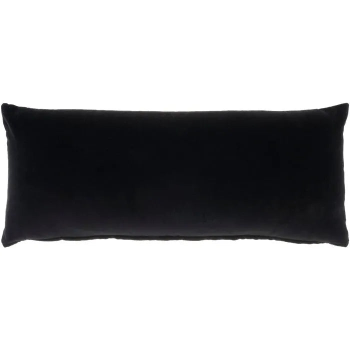 Lifestyle SS900 Black Cotton Velvet Pillow - Rug & Home