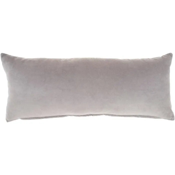 Lifestyle SS900 Grey Cotton Velvet Pillow - Rug & Home