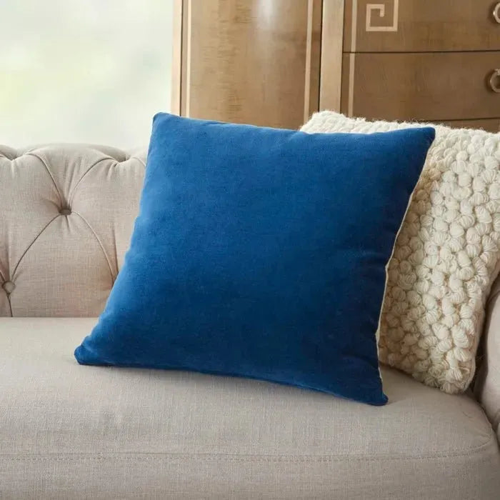 Lifestyle SS900 Navy Cotton Velvet Pillow