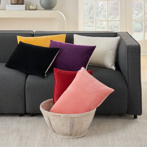Lifestyle SS900 Purple Cotton Velvet Pillow - Rug & Home