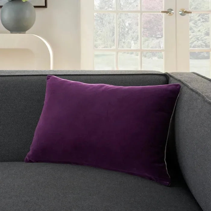 Lifestyle SS900 Purple Cotton Velvet Pillow