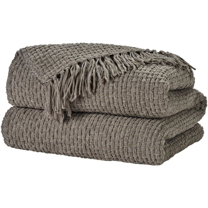 Lifestyle ZH225 Grey Throw Blanket - Rug & Home