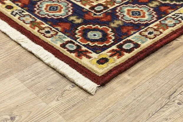 Lilihan 1802W Red/Ivory Rug - Rug & Home