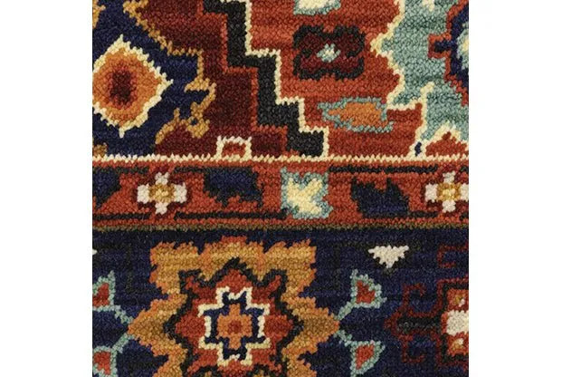 Lilihan 2061V Red/Blue Rug - Rug & Home