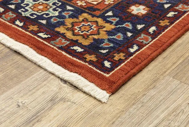 Lilihan 2061V Red/Blue Rug - Rug & Home